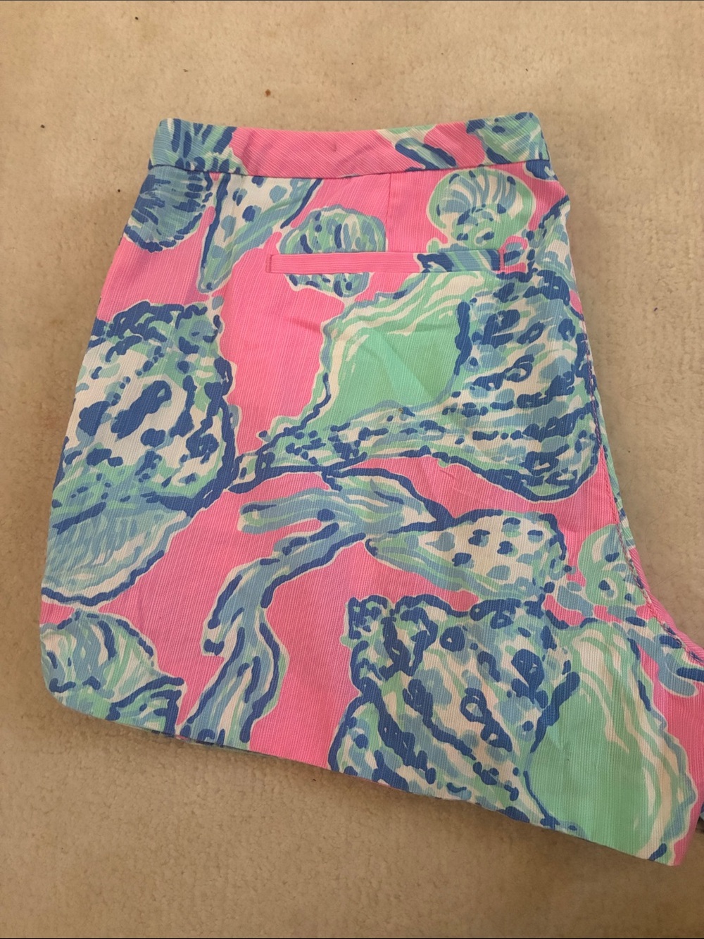 Lilly Pulitzer Pink, Blue & Mint Shell-Print Skort